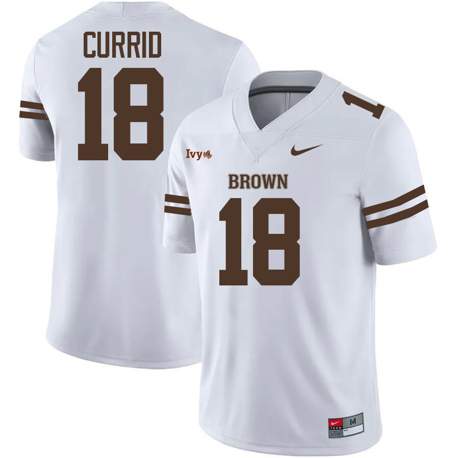 Brown Bears #18 Will Currid College Football Jerseys,Uniforms Stitched-Brown